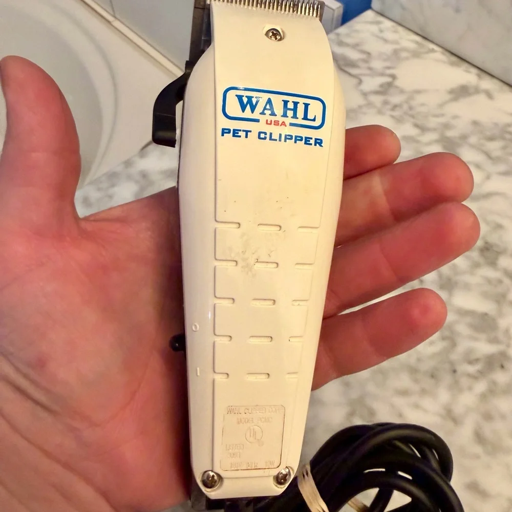 Wahl Precision Pet Clipper USA Model PCMC 120V 12W White Tested Working professi